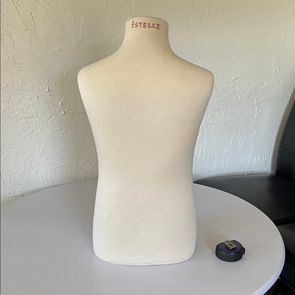 Beige Fabric Dress Form Torso - Picture 6 of 6